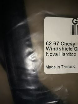 Nova hardtop windshield glass gasket