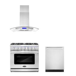 LUXURY KITCHEN APPLIANCES - New Open Box RANGE OVEN COOKTOP HOOD 