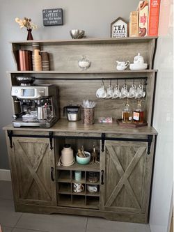 Brand new coffee bar cabinet