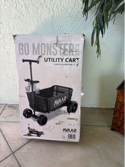 GO MONSTER black utility cart