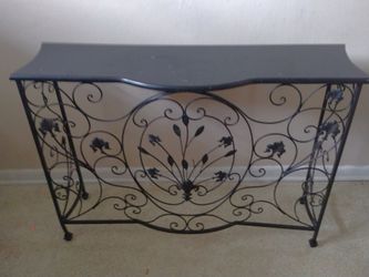 Unique Fireplace Cover or stand against wall table
