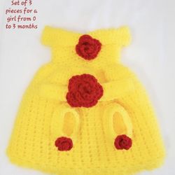 Beautiful Set For Baby Girl From 0 To 6 Months