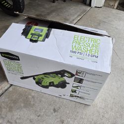 Electric pressure washer 1500 Psi 1.3 Gpm