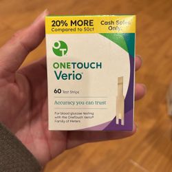 OneTouch Verio® 60ct Test Strips
