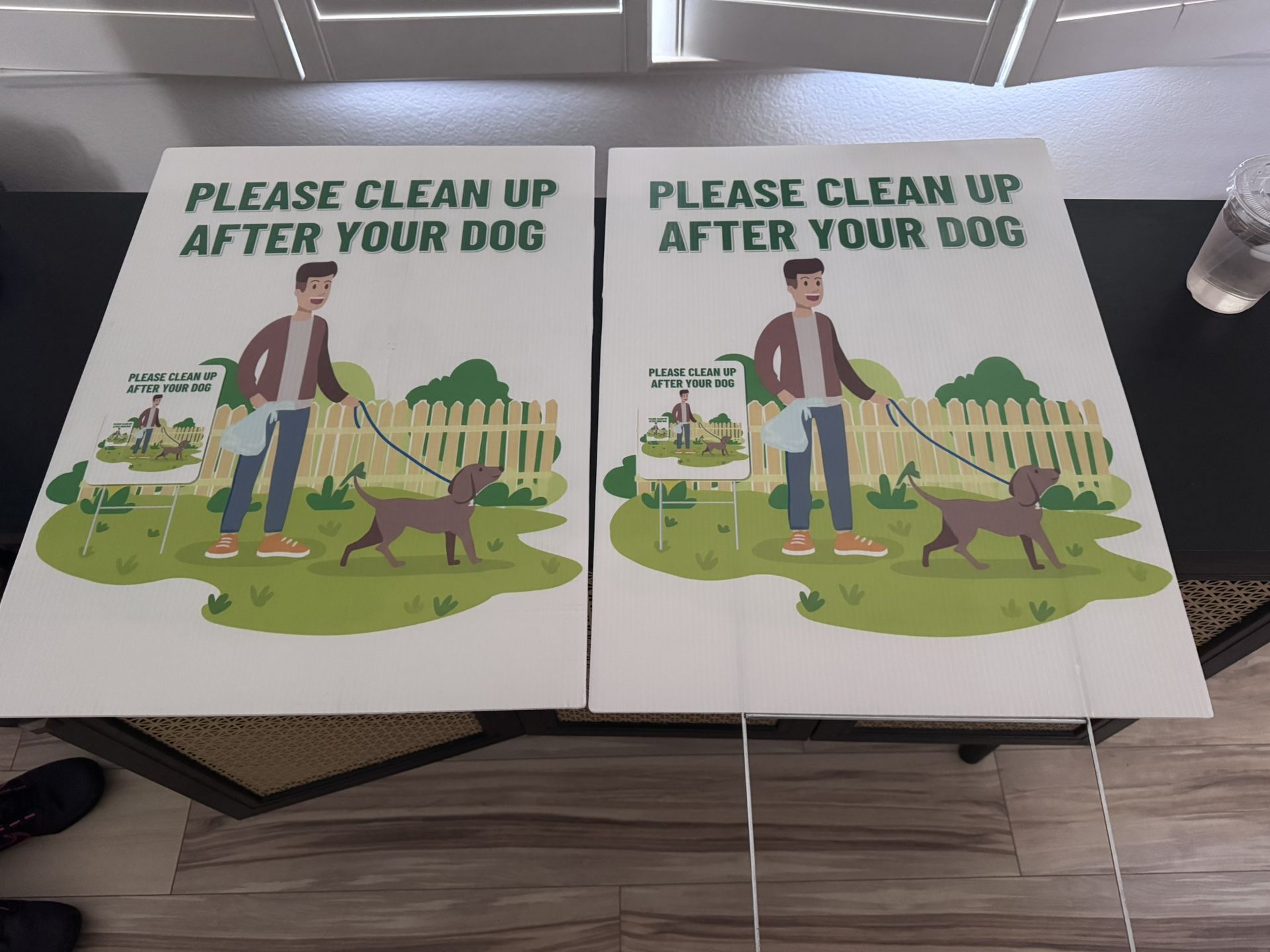 Please Clean Up After Dog Signs