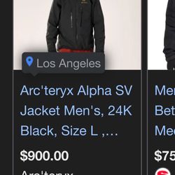 Arcteryx Alpha SV Jacket - Black/Large