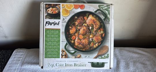 2 qt cast iron braiser