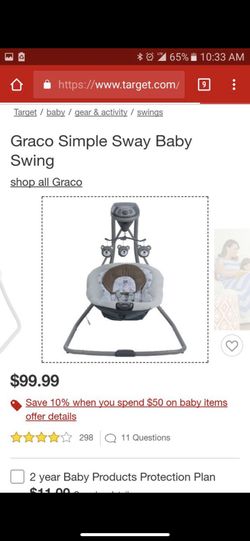 Graco bear swing