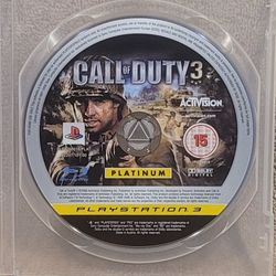 CALL of DUTY 3 (2007 PS3) CoD WAR WWII FPS SHOOTER SONY PLAYSTATION PS VIDEO GAME DISK DISC