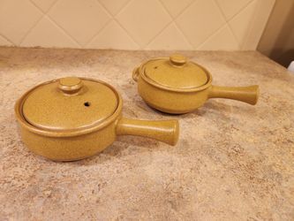Denby Vintage "Ode" Individual Casseroles With Lids