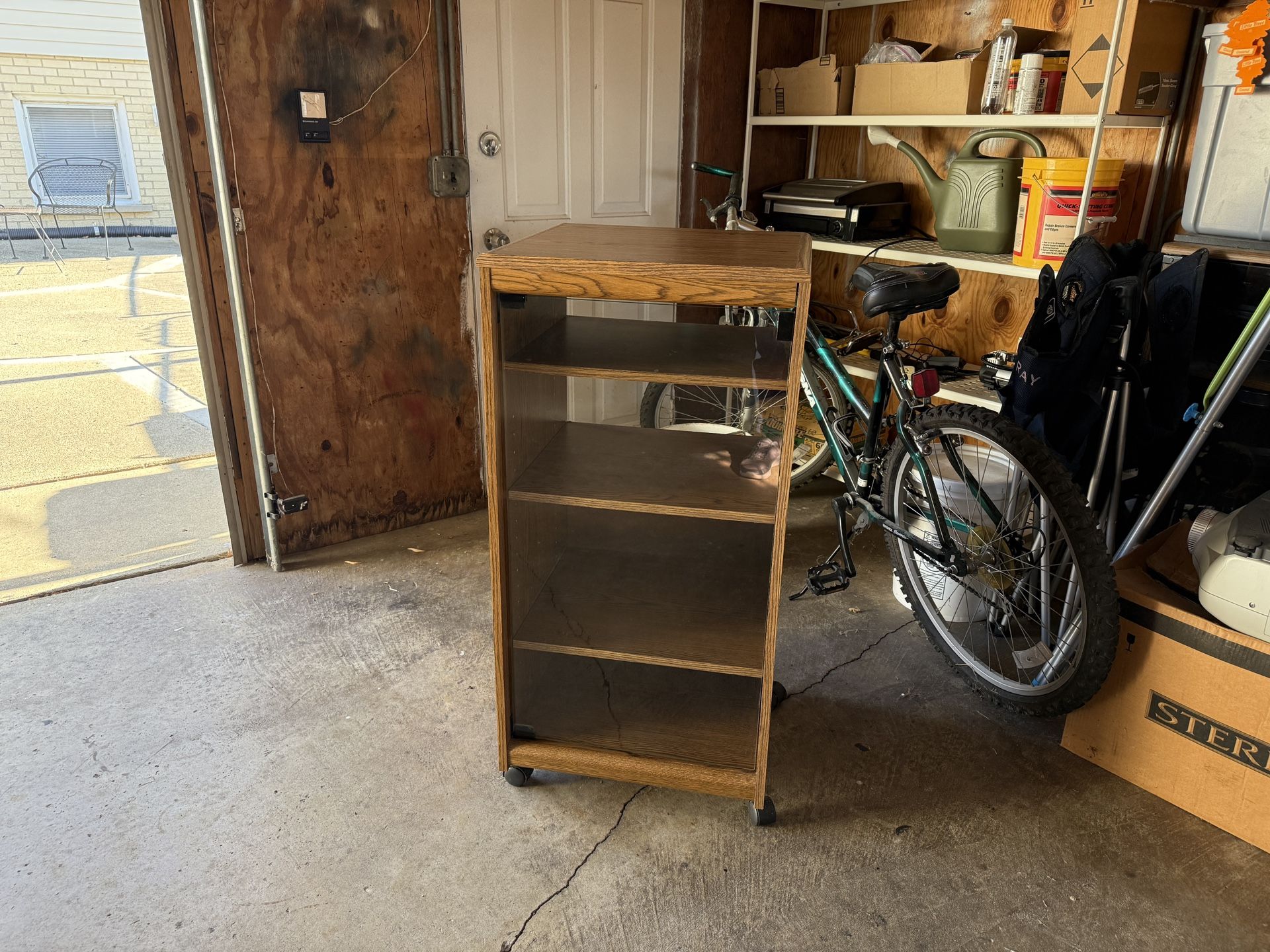 Stereo Audio Media Rack Component Cabinet