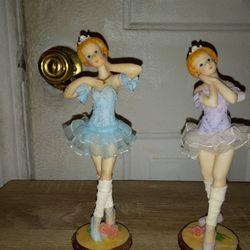 2 Ballerinas Statue 8 Inch's