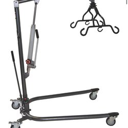 Manual hydraulic patient lift