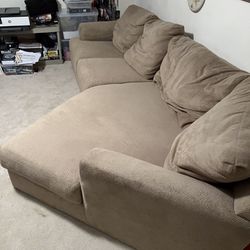 2 Piece Sectional.  Couch. REDUCED.    MUST SELL ASAP.    