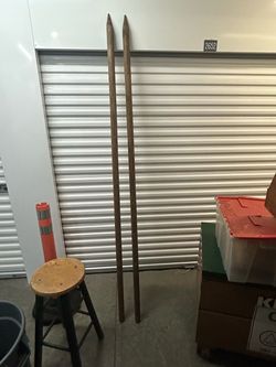 2 - Wood Poles 86"x2"