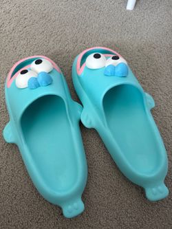 Unisex Funny 3D Clownfish Slippers – Teal