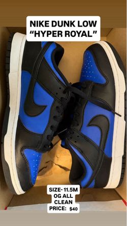 Nike Dunk Low Hyper Royal Size 11.5