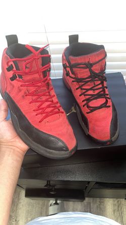 Air Jordan 12 Retro Red Suede Sneakers