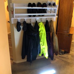 His and Hers coat/shoe racks Dropped Price Firm