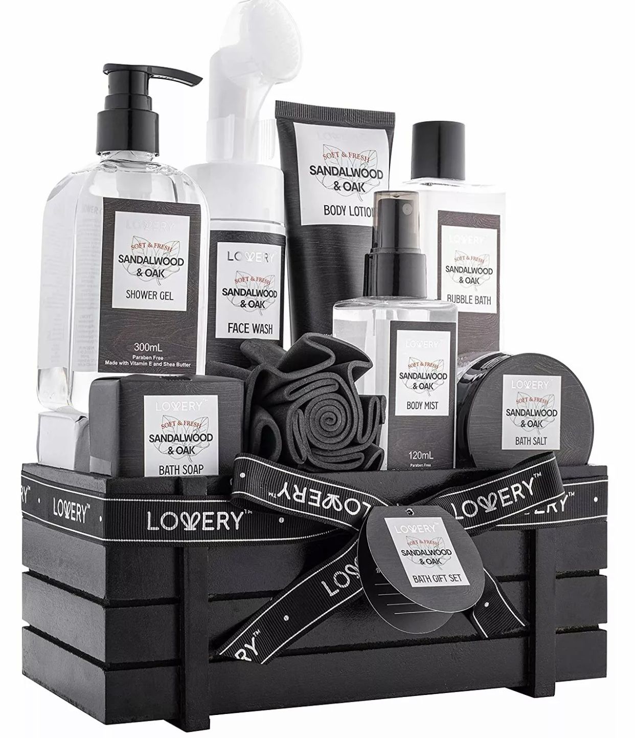 LOVERY Sandlewood & Oak Bath/Body Gift Set