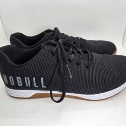 NoBull Outwork Shoes Mens 10 Black Gum Training Athletic Running Workout Sneaker