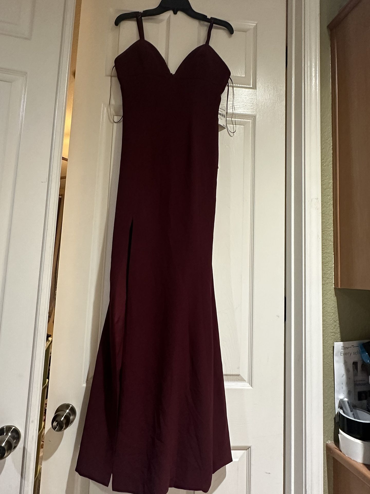 Nordstrom Burgundy Prom Dress