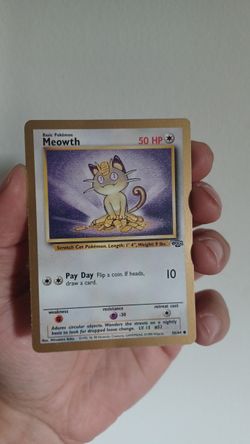 Gold Boarder Meowth Promo 
