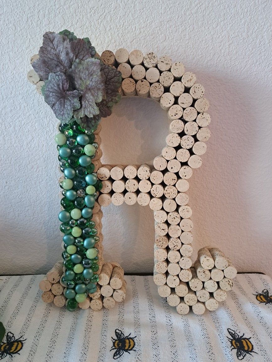 Wall Letter with glass pebbles 🍇 