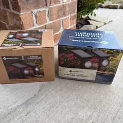 LED Solar Spotlights 2-Pack x2