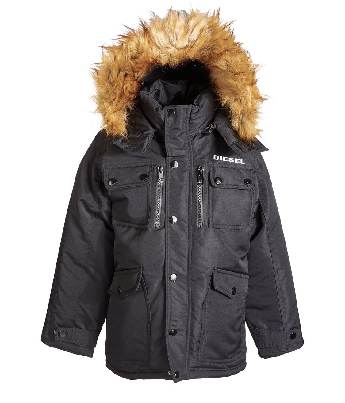 Big Boys diesel Faux Fir parka Jacket