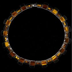 Tiger Eye Necklace 925 Silver