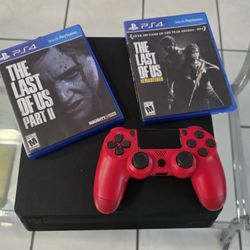 PLAYSTATION 4 SLIM 2 JUEGOS UN MANDO