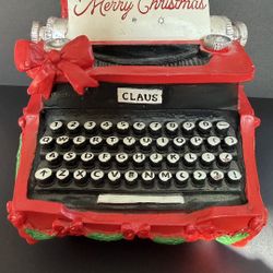 Christmas Typewriter Decoration