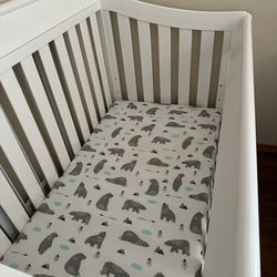 White Crib & Naturepedic Organic Mattress