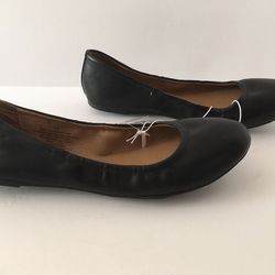 Black Ballet Flats , Size 10