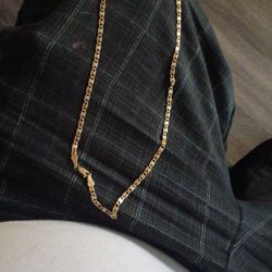 14k Gold An White Gold Necklace 