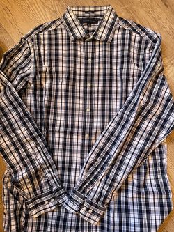 Tommy Hilfiger Slim Fit Plaid Dress Shirt