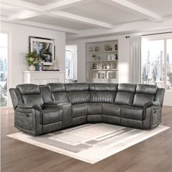 Reclining sectional, also available in power