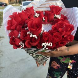 Rose Bouquet Burning Middle 