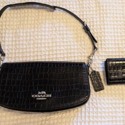 Coach Andrea Shoulder Bag & Wallet