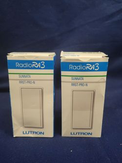 2 Lutron RadioRA 3 Sunnata RRST-PRO-N-WH Dimmer