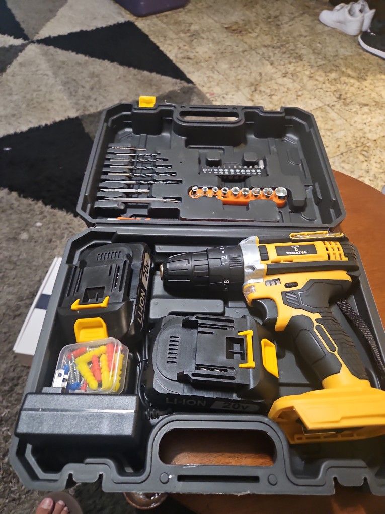 Tegatok 20V Cordless  Drill Kit