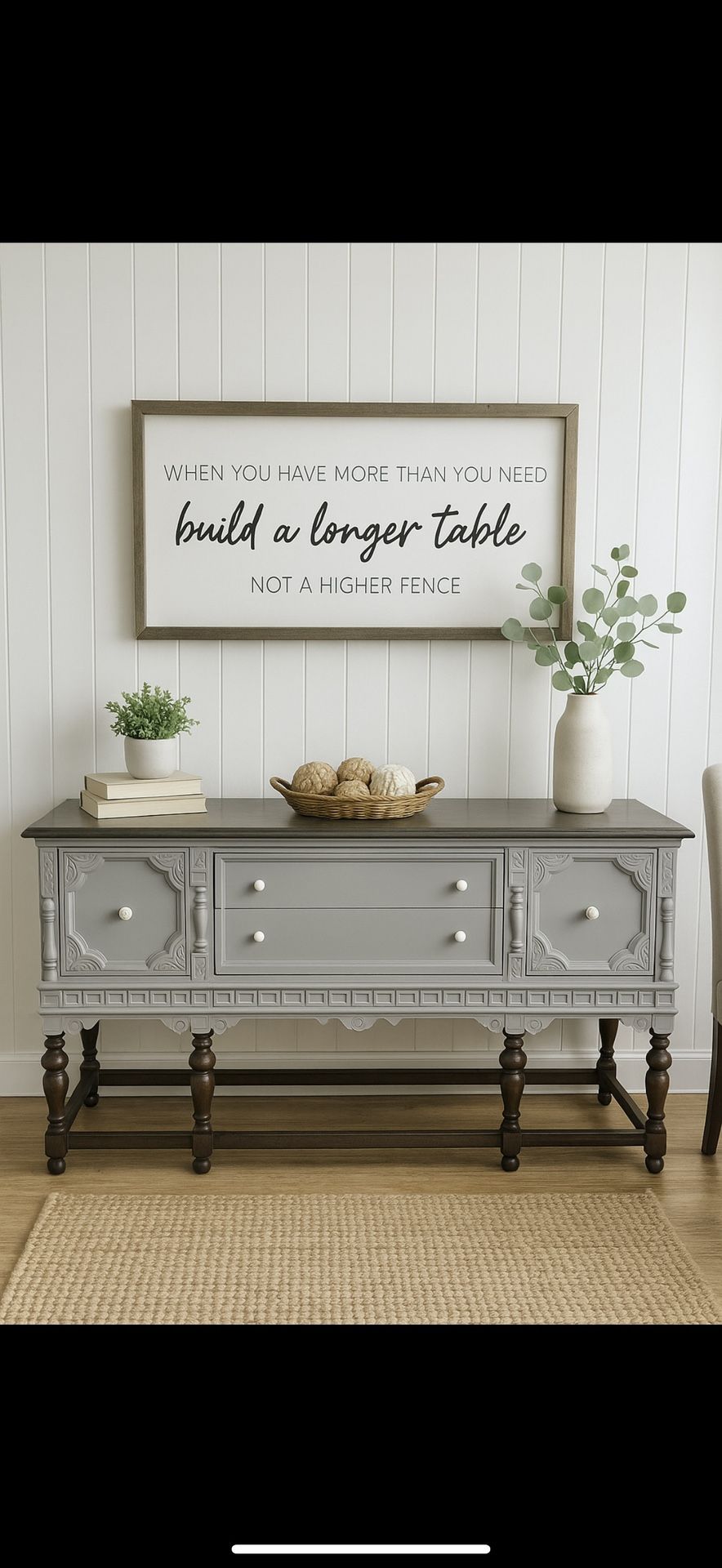 Refinished Jacobean buffet