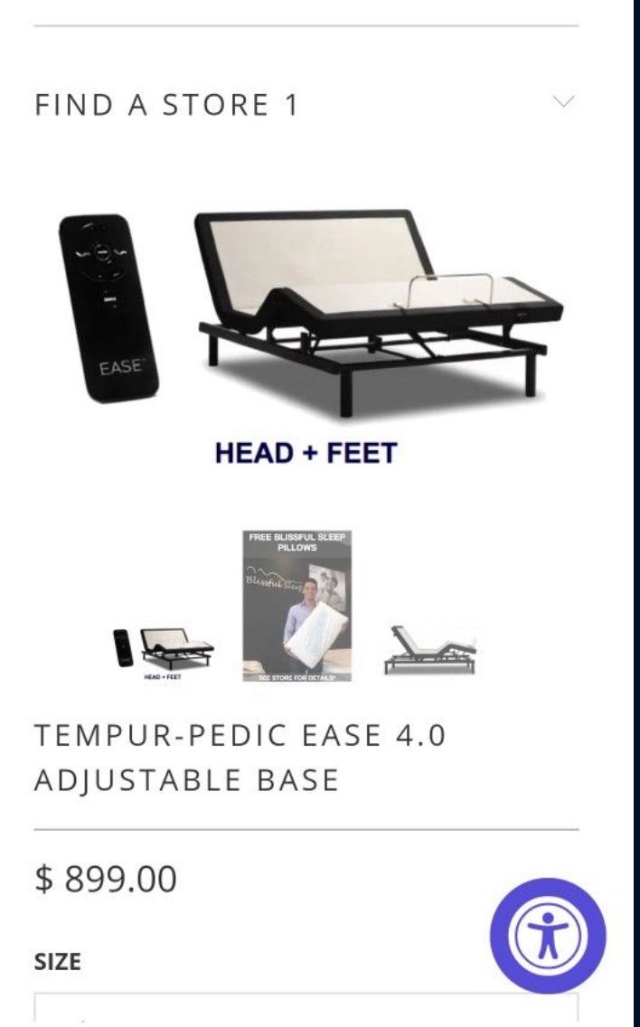 Queen Tempur Pedic Ease Base