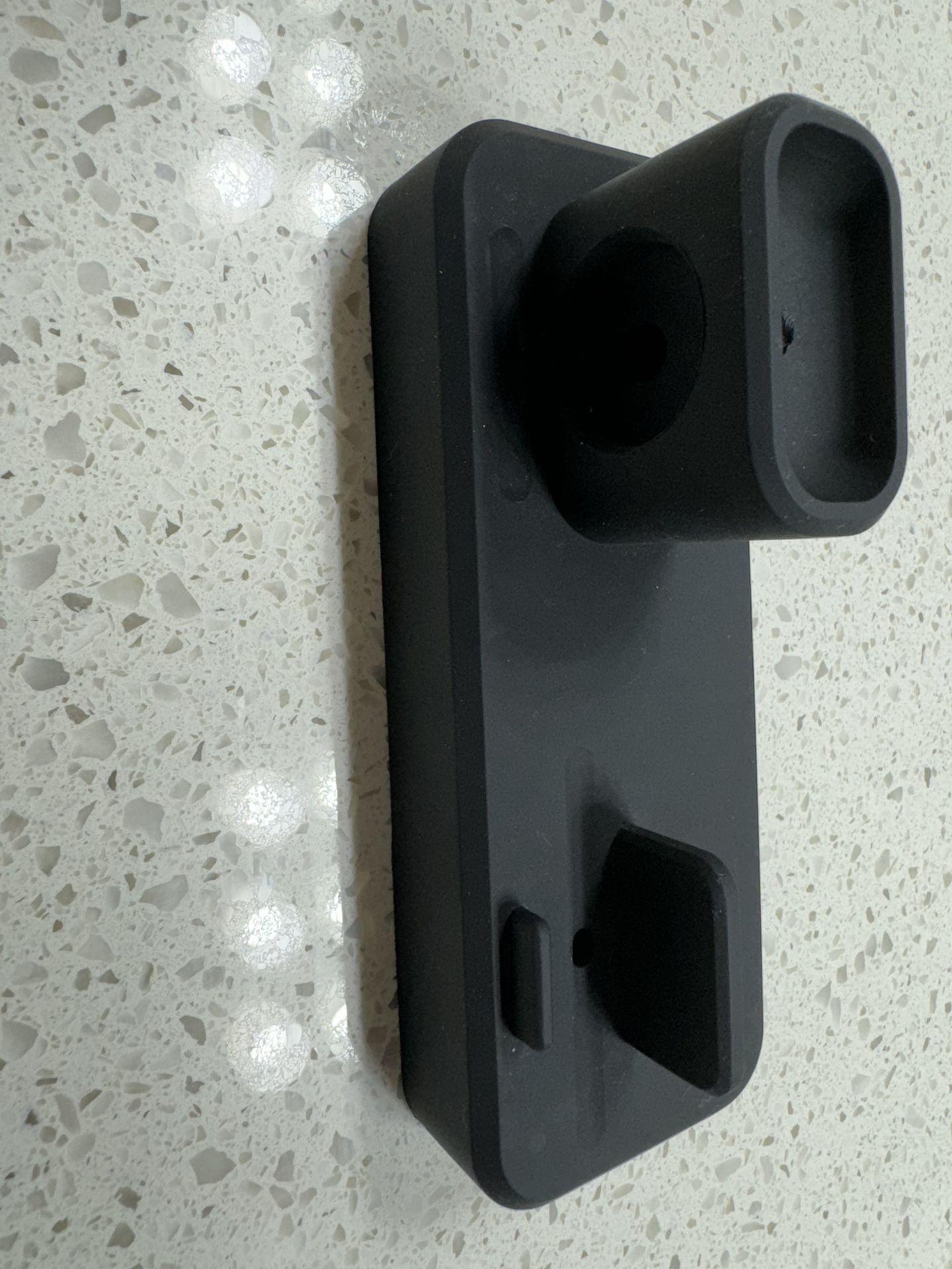 Black Silicone 3 In 1 Charging Stand For Apple