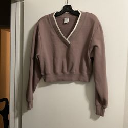 Pink elegant women’s brown sweater used one time like new size xs 