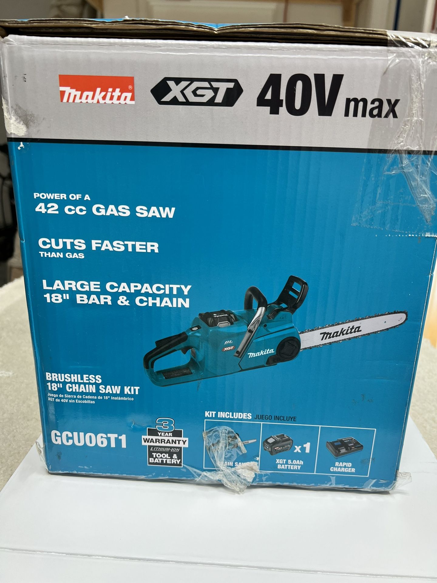 Juego De Sierra De Cadena De 18” Inalámbrico XGT De 40V Sin Escobillas