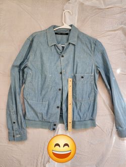 UNIQLO LEMAIRE Denim Shirt Jacket M Size for Men Travel Outdoor School Youth Adult