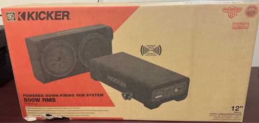NEW IN BOX Kicker PTRTP12 12” Powered Subwoofer 500W RMS