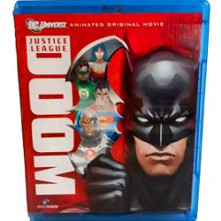 Justice League: Doom Blu-ray + DVD + UV Digital 2012 DC Universe Like New